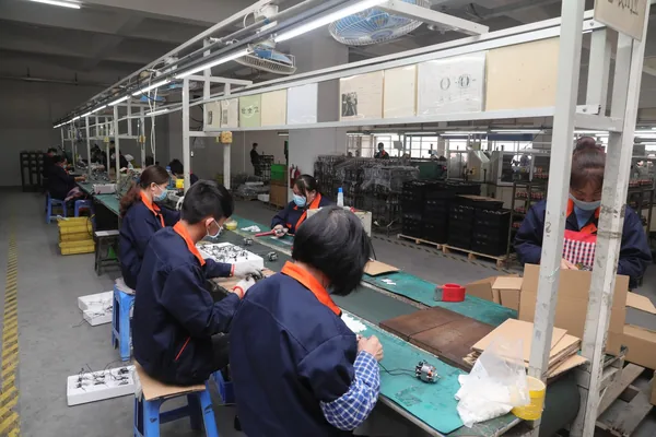 DC motor assembly line