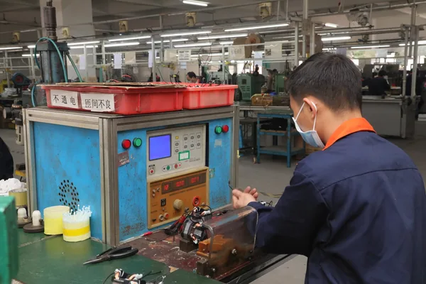 Electrical test station on the production line