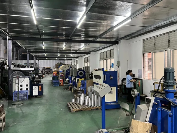 Surface finishing line for metal motor parts